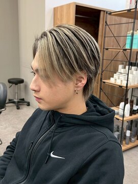 リッチブランドアンドコー(Rich Brand&Co) アップバングセンターパートツイストスパイラルバレイヤージュ