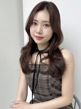 ランテルディ 渋谷(LANTERDIT) 【LANTERDIT】レイヤーカット ミディアム ブラウン 韓国/Risa