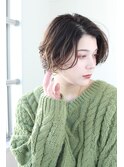 透明感カラー マッシュショート