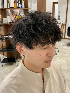 アトラクト バイ ラック 津田沼(Attract by LUCK) シャドウパーマ/津田沼/メンズパーマ/メンズ/ブリーチ