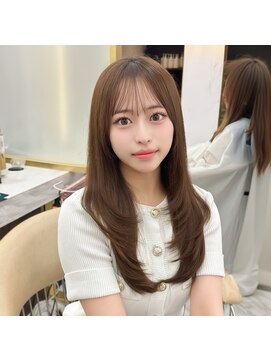 クム(kumu) レイヤーカット /縮毛矯正/前髪/顔周り/名古屋/栄/韓国サロン