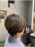 60代 ショート ハイライト