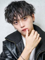 MEN'S HAIR BLEACHi 岐阜柳津店【メンズ ヘア ブリーチ】【4月29日オープン(予定)】 《BLEACHi》波巻きマッシュ【numberA.×BLEACHi】ナチュラル