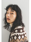 ショートバング　強めリッジパーマスタイル★