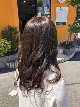 マイスペース(MY SPACE) ロングレイヤーグレージュスタイル