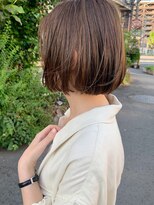 ブルー(BLUE)&nbsp;#BLUE  あごライン切りっぱなしボブ　#新潟万代