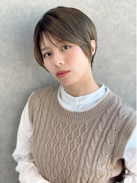 フレイムスヘアーアンドリラックス 西川口店 ココアベージュボブウルフグレージュカラー