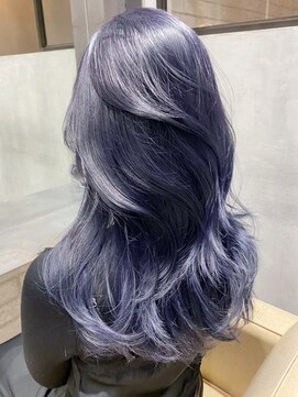 アルバム 渋谷パルコ(ALBUM) ラベンダーブルーレイヤーカット_チェリーブラウン_ba377491