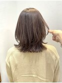 ワンカールで巻けるミディアムヘア2[中野莉子]ニュアンスカラー