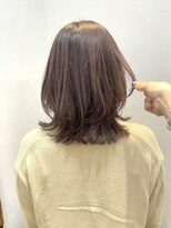 ワンカールで巻けるミディアムヘア2[中野莉子]ニュアンスカラー