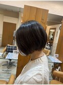 【不動前美容室】前下がりボブ・前下がりショートカット