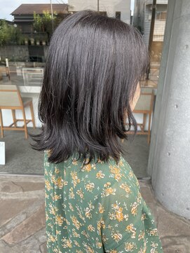 シェル 吉祥寺(shell) グレージュカラー/ボブウルフ/黒髪/ココアベージュ