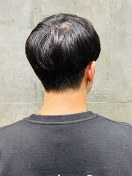 アルフレッド 瑞穂店(alfRed) メンズショート　黒髪　艶感　ツーブロック　マッシュショート