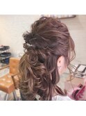 キレイめハーフアップ