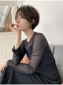 30代、40代/丸みくびれショートボブ×白髪染めハイライト/大宮