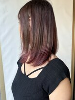 モリオフロムロンドン 原宿本店(morio from London)&nbsp;【morio原宿】ピンク裾カラー　秋カラー