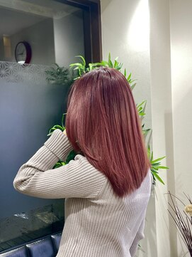 庵 ヘアー(hair) チェリーピンク