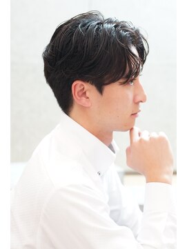 にもう ダークアッシュ ニュアンスパーマ 韓国マッシュ s10