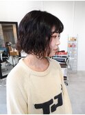 ウェービーパーマボブ