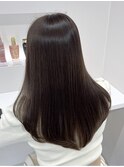 透明感カラー/ダークブラウン/ストレートロング