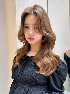 ロンド アンブル 四条烏丸(Lond ambre) 中川智帆/似合わせカット/メルティカラー/フェミニンロング/前髪