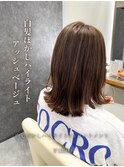 白髪ぼかしハイライト×アッシュベージュ