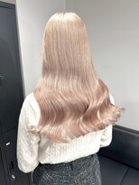 ベレーザ 渋谷(BELEZA)&nbsp;13010ミルクティーベージュ韓国風巻きホワイトブロンドロング