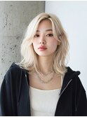 韓国/髪質改善/レイヤーカット/ミディアム/小顔/透明感カラー