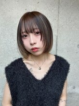 ボヌール(BonHeur) ミルクティーベージュ×顔まわりレイヤー