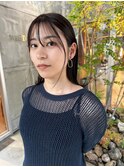 レイヤーカット/2wayバング/透明感カラー/ツヤ髪