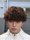 渋谷スパイキーショートアップバンクフェザーショートパーマ