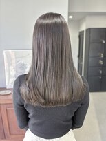 ヘアー アイス 御器所本店(HAIR ICI) ブリーチなしオリーブグレージュ透明感秋カラー冬カラー艶髪