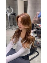 アンダーバーホワイト(_WHITE)&nbsp;明るめでも上品に♪フェイスレイヤーで作る大人かわいいヘア☆