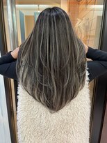 アップ(A+hair)&nbsp;ハイライトカラーミルクティーケアブリーチ白髪ぼかし髪質改善