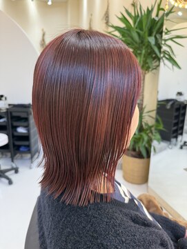 髪質改善◎艶感ピンクカラー