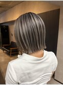 バレイヤージュ、ハイライト、レイヤーカット、ダブルカラー