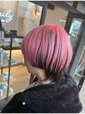 ハイライトバレイヤージュダブルカラーケアブリーチ20代30代