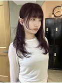イメチェン/ホワイトブロンド/外ハネボブ/ワイドバング/栄/久屋