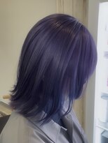 ヘアーサロン リアン 鴻巣店(hair salon Rien) 艶感ラベンダーブラック×くびれミディ