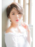 グラデーションの可愛い ハイトーンショート　20代 30代 40代