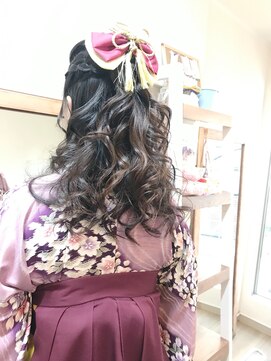 ロカット サロン(Roquat Salon) 卒業式袴ヘアアレンジ【ヘアアレンジ　立川/立川南/浴衣】