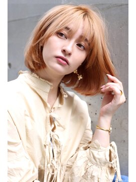 ラフィス ヘアーピュール 梅田茶屋町店(La fith hair pur) 【La fith】 ハイトーン×ワンカールボブ