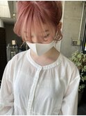 #ガルボヘアー #エクステアレンジ #ハイトーン #ピンク