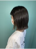 切りっぱなしボブ