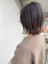 オーシャン(Ocean)&nbsp;［OCEAN　Hair&Life]白髪ぼかしハイライト/ぶつ切りボブ/ロブ