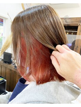 ジャストビューティー リアリー(just beauty Really) ★大人気★インナーカラー＋全体カラー￥13500→￥10000