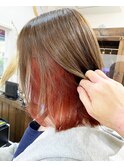 ★大人気★インナーカラー+全体カラー¥13500→¥10000