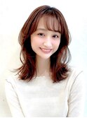 ロングレイヤーグレージュカラーブリーチなしカラー20代30代40代