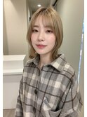ベージュグレー黒髪レイヤーくびれヘア小顔10代20代30代40代