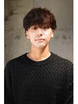 キュー(Cue_)&nbsp;無造作メンズマッシュ×ツイストスパイラルメンズパーマ